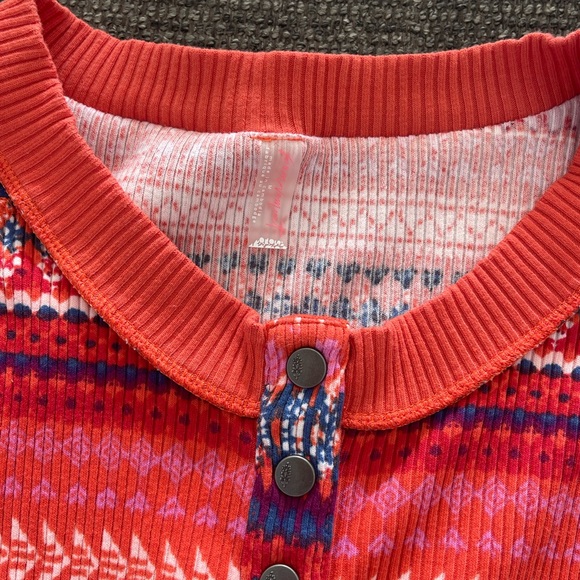 Free People Rally Printed Layer, size M, fired up combo - Picture 5 of 6